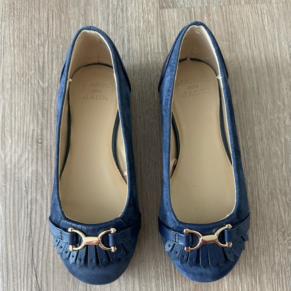 Janie and Jack Ballet Flats Blue 12